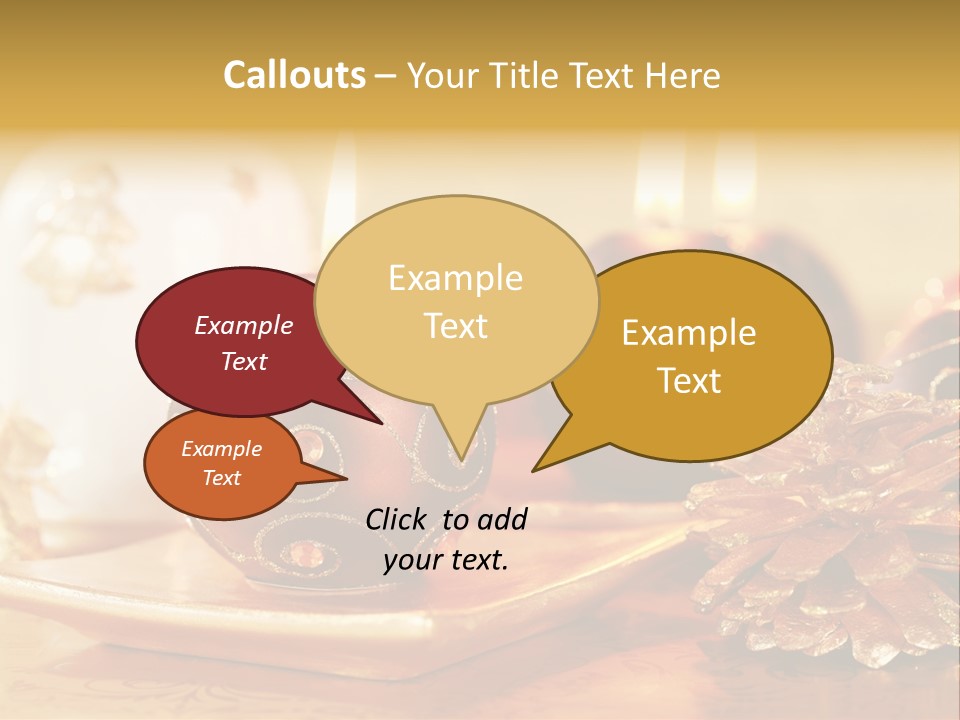 Ball Gold Tradition PowerPoint Template