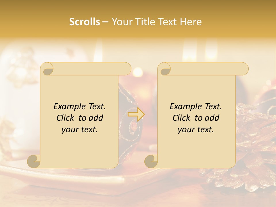 Ball Gold Tradition PowerPoint Template