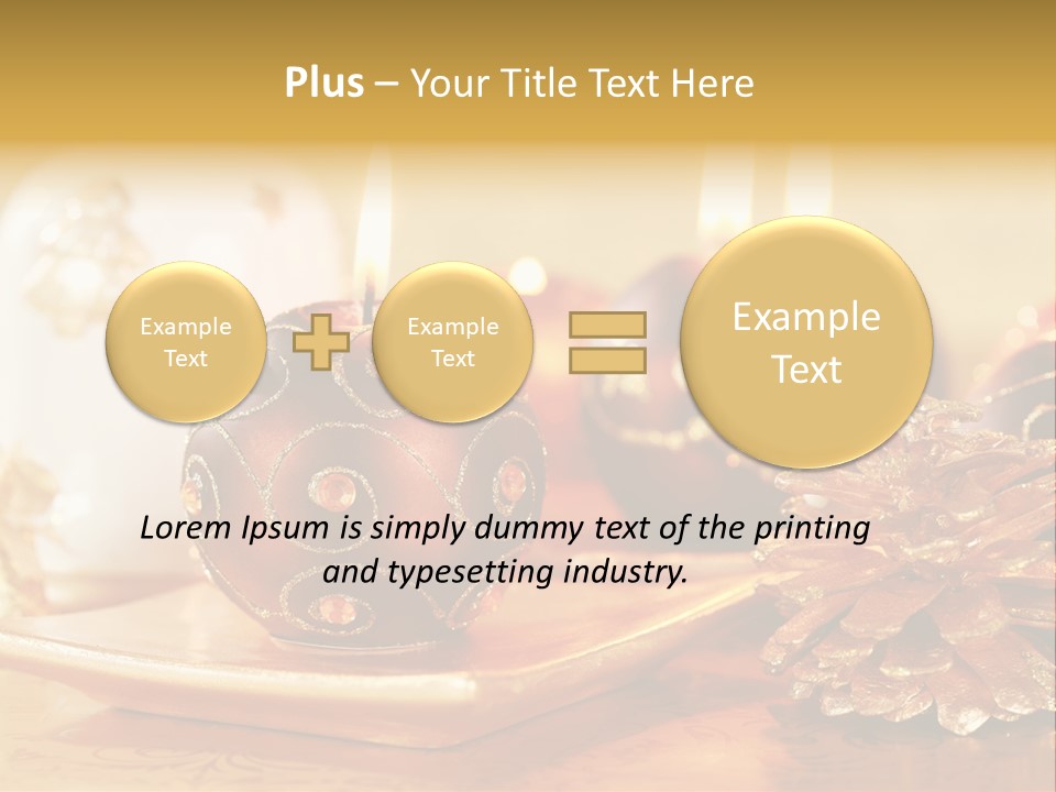 Ball Gold Tradition PowerPoint Template