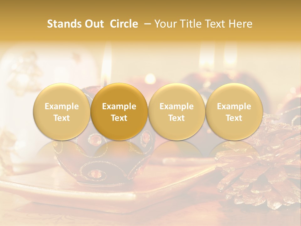Ball Gold Tradition PowerPoint Template