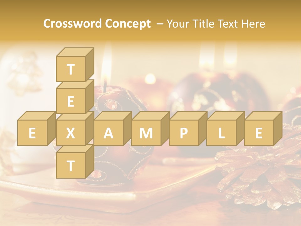 Ball Gold Tradition PowerPoint Template