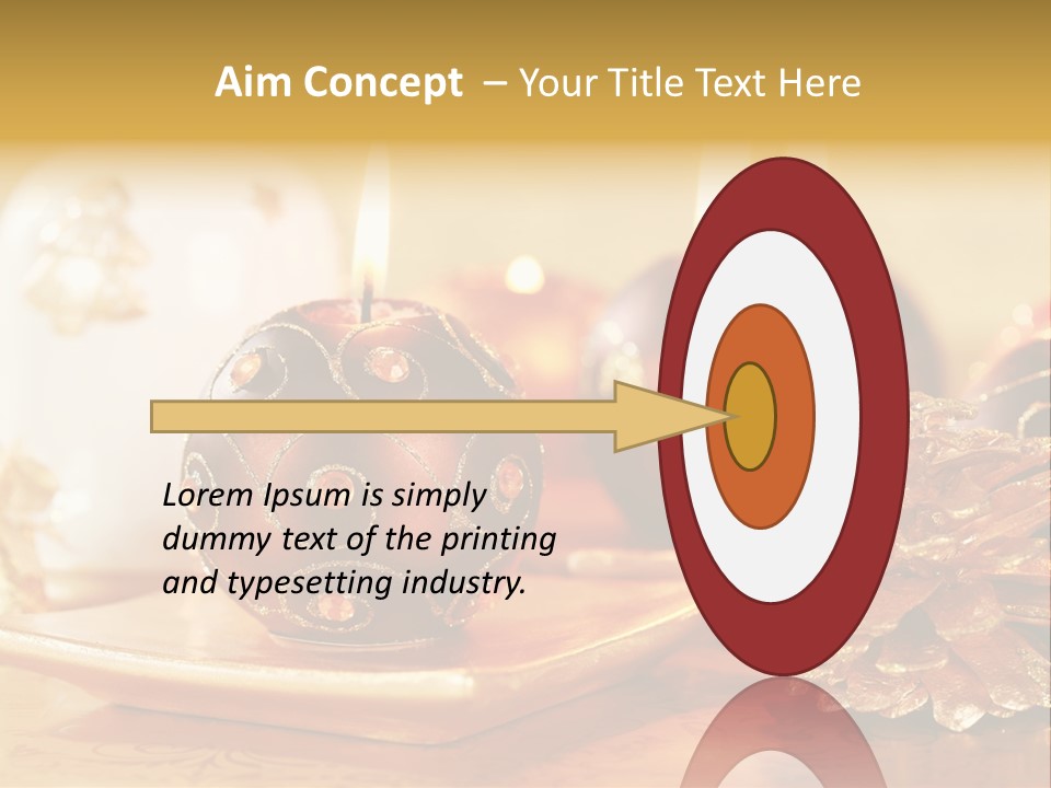 Ball Gold Tradition PowerPoint Template