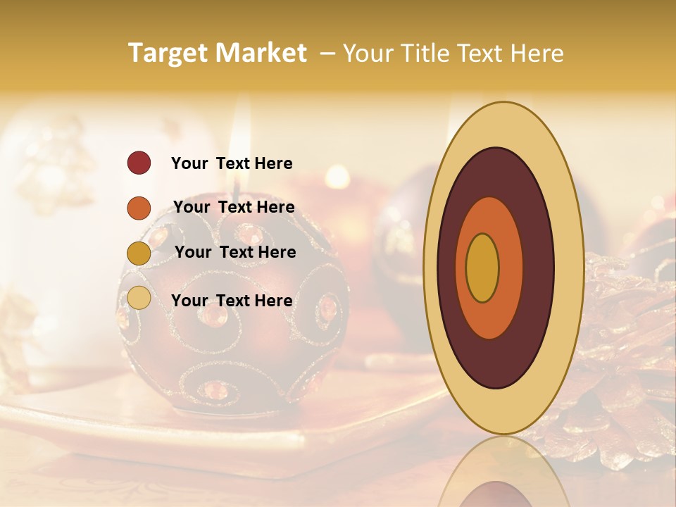 Ball Gold Tradition PowerPoint Template