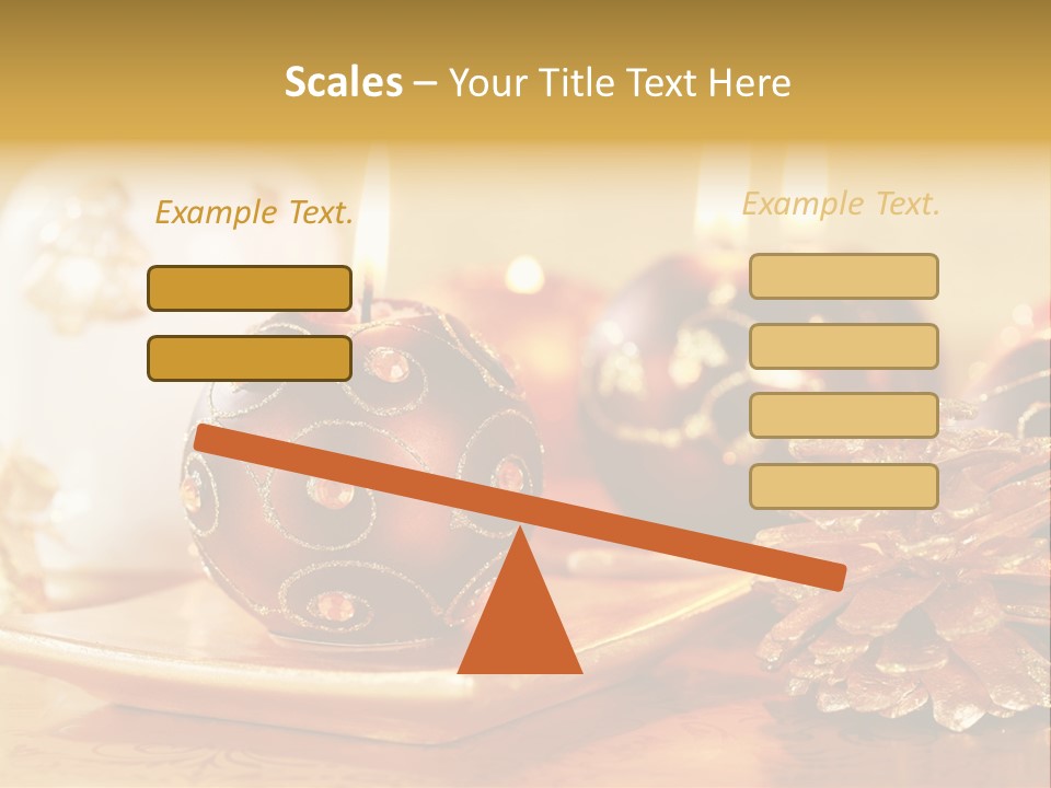 Ball Gold Tradition PowerPoint Template