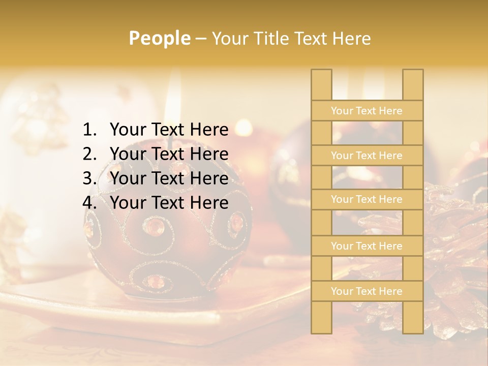 Ball Gold Tradition PowerPoint Template