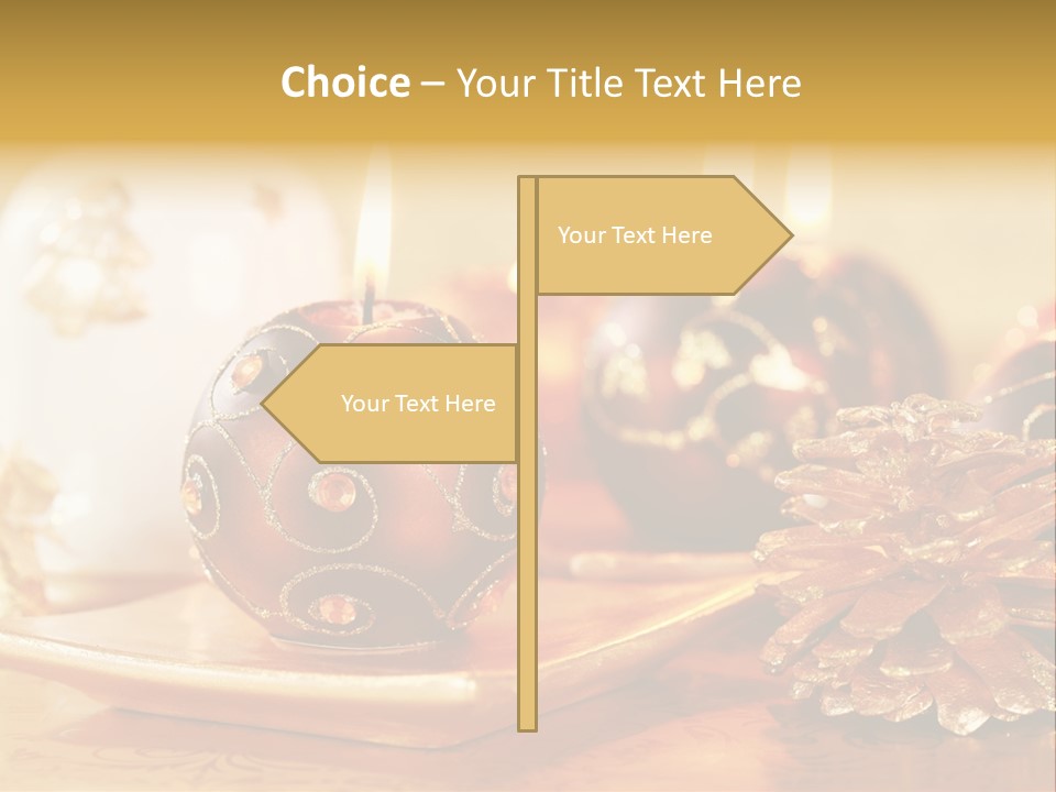 Ball Gold Tradition PowerPoint Template