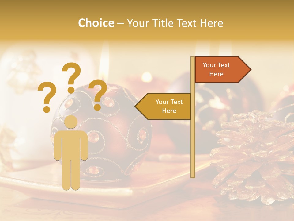 Ball Gold Tradition PowerPoint Template