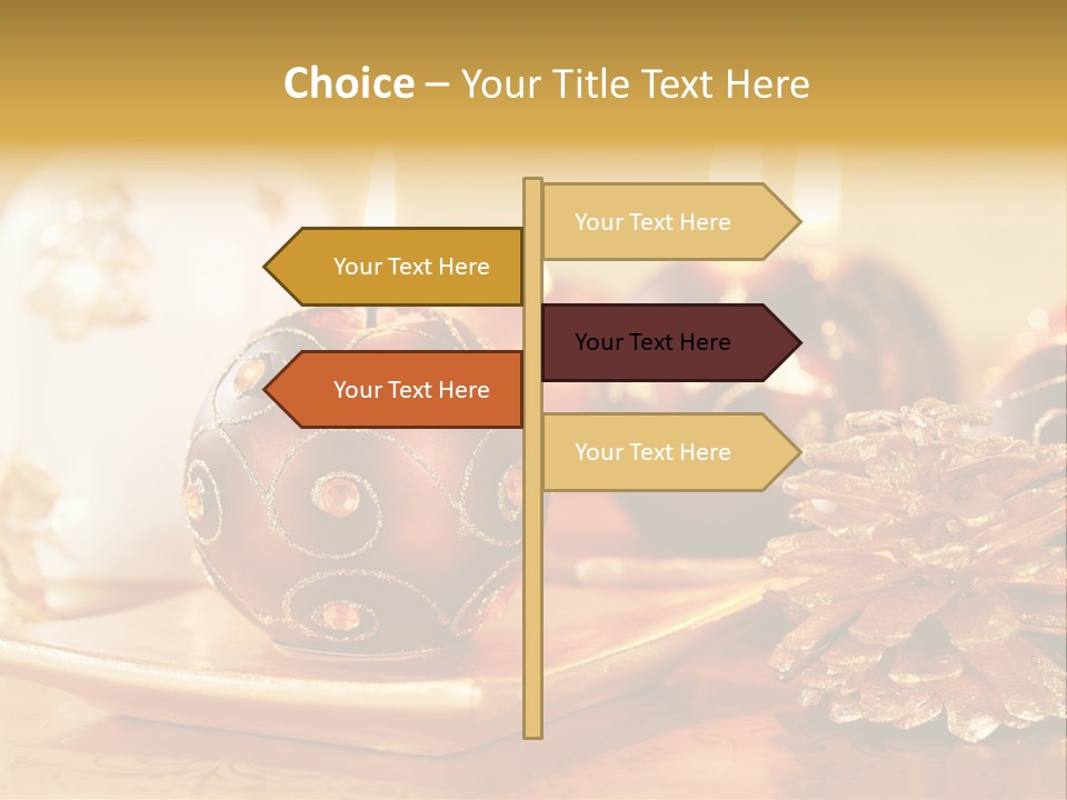 Ball Gold Tradition PowerPoint Template