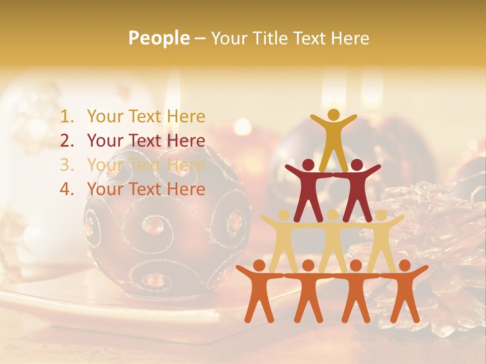 Ball Gold Tradition PowerPoint Template