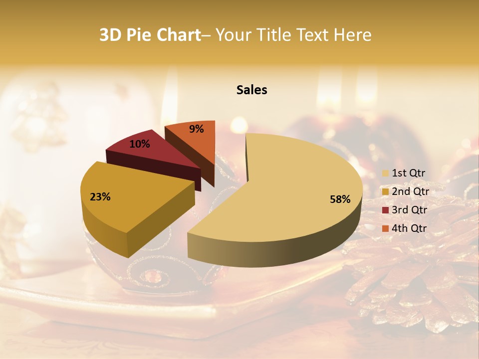 Ball Gold Tradition PowerPoint Template