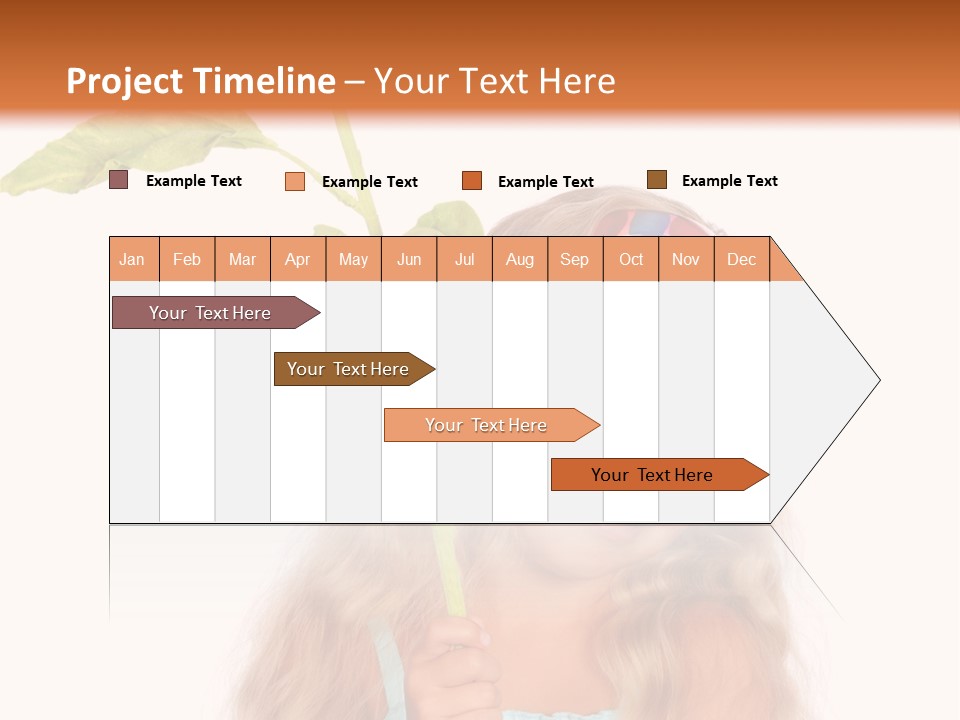 Child Sunflower Hold PowerPoint Template