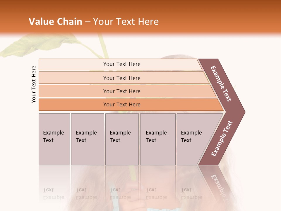 Child Sunflower Hold PowerPoint Template