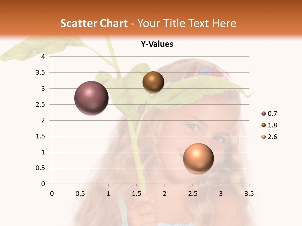 Child Sunflower Hold PowerPoint Template