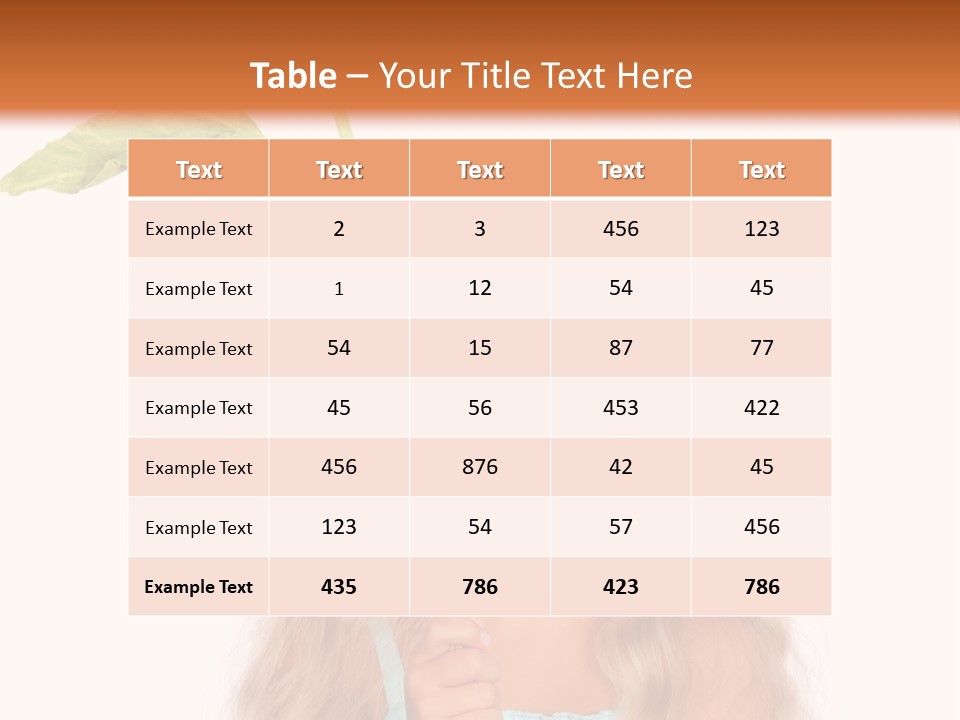 Child Sunflower Hold PowerPoint Template