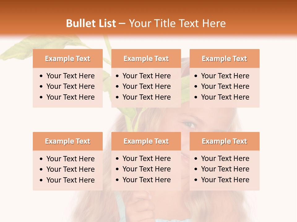 Child Sunflower Hold PowerPoint Template