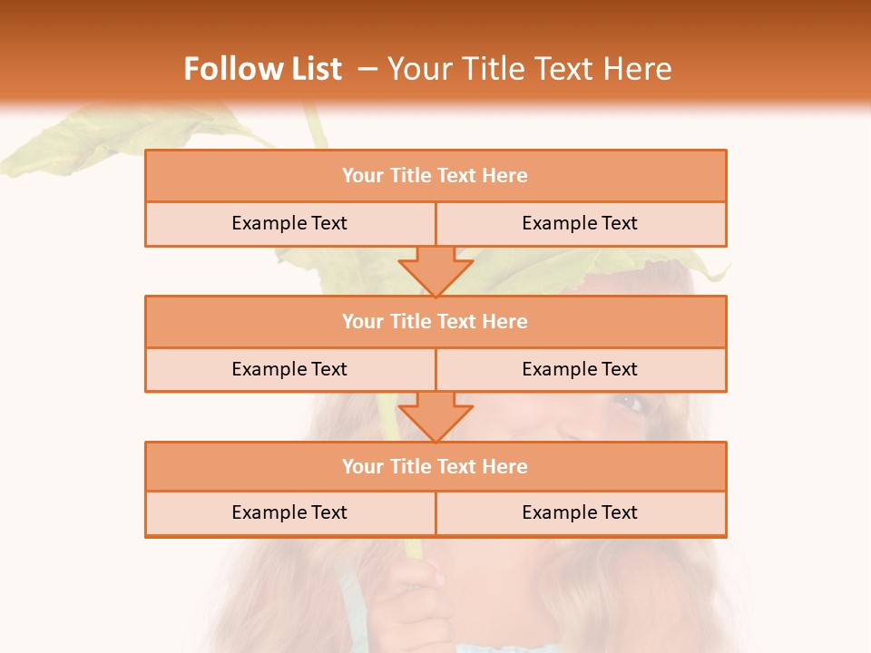 Child Sunflower Hold PowerPoint Template