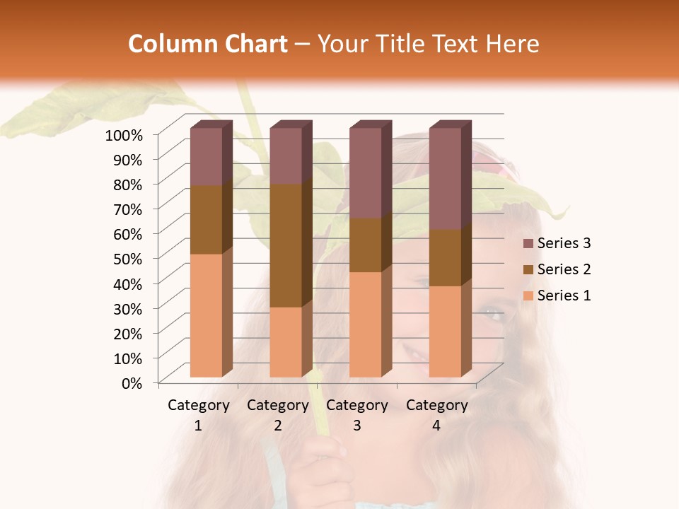 Child Sunflower Hold PowerPoint Template