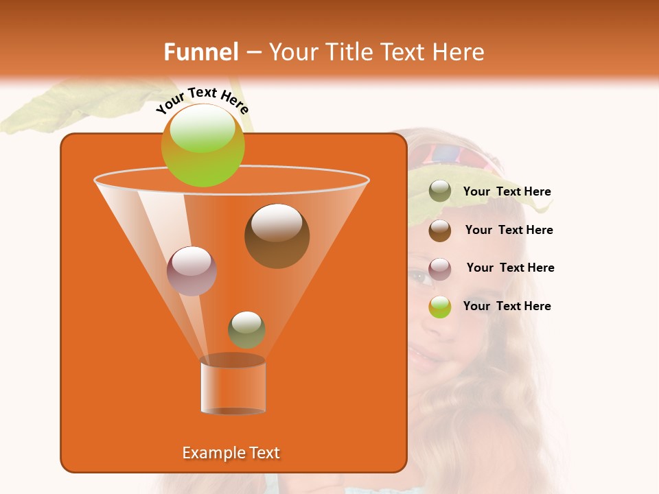 Child Sunflower Hold PowerPoint Template