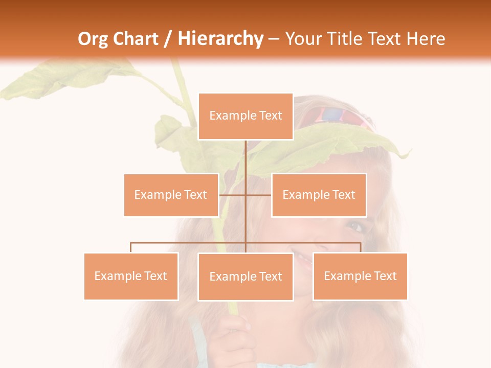 Child Sunflower Hold PowerPoint Template