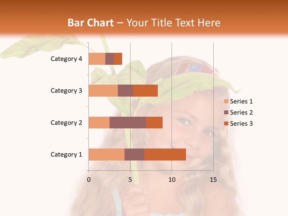 Child Sunflower Hold PowerPoint Template