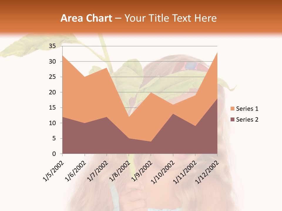 Child Sunflower Hold PowerPoint Template