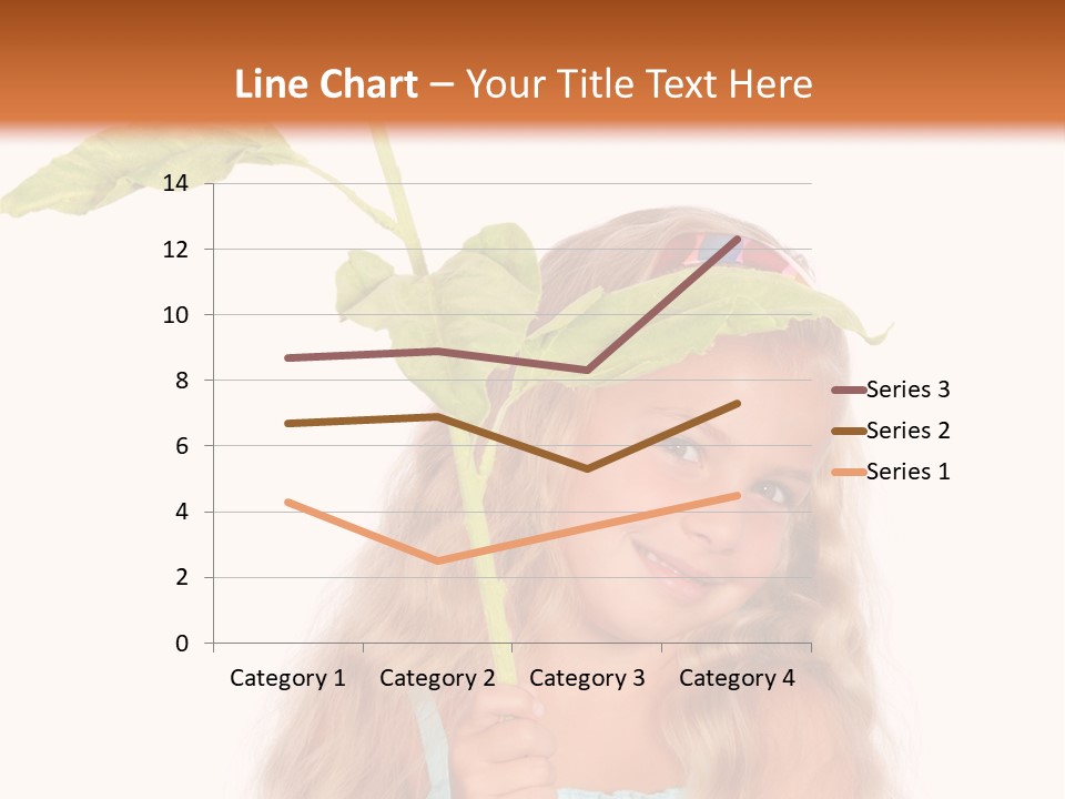 Child Sunflower Hold PowerPoint Template