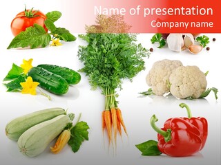 Juicy Vitamin Leaf PowerPoint Template