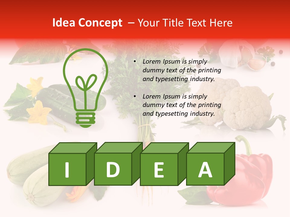 Juicy Vitamin Leaf PowerPoint Template