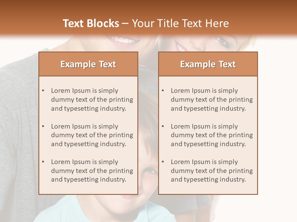 Parent Kid Woman PowerPoint Template
