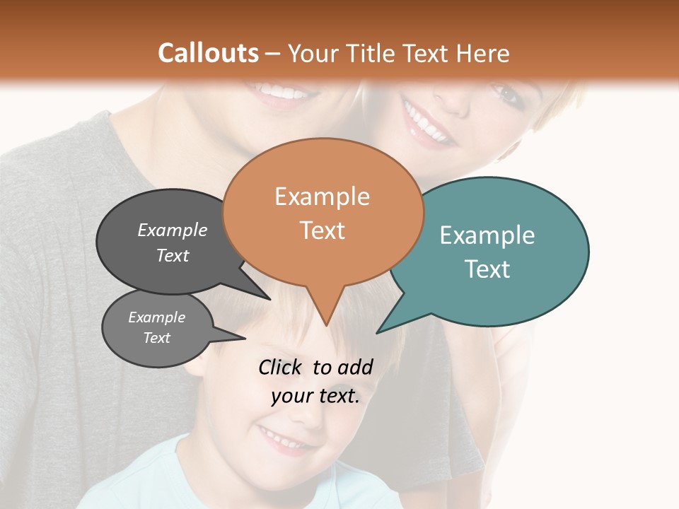 Parent Kid Woman PowerPoint Template