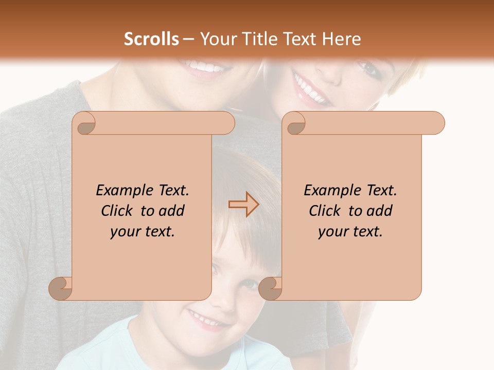 Parent Kid Woman PowerPoint Template