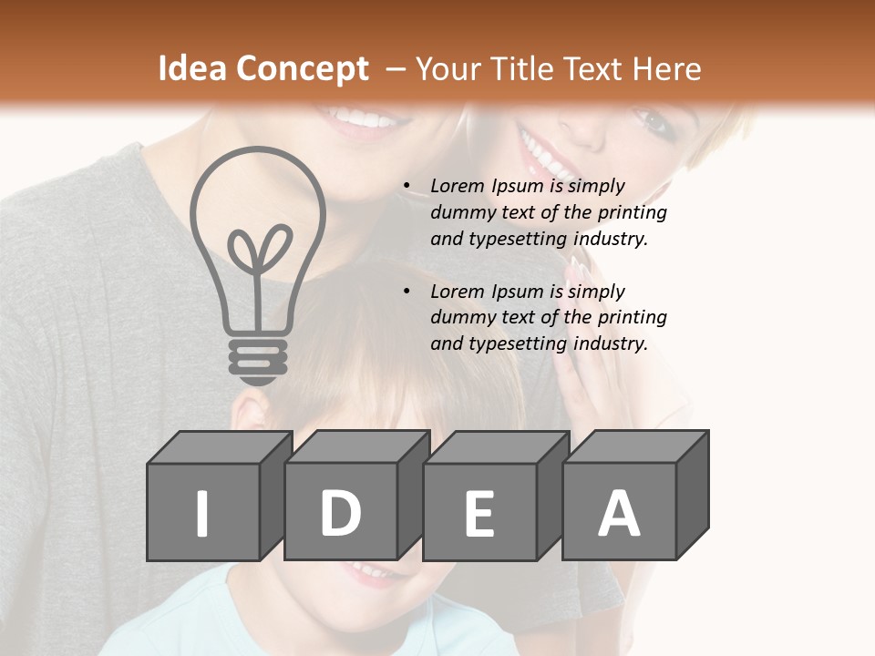 Parent Kid Woman PowerPoint Template