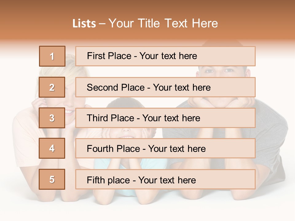 Isolated Boy Expressing PowerPoint Template