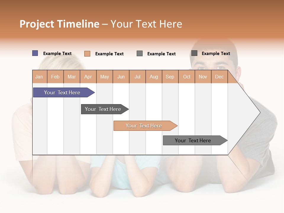 Isolated Boy Expressing PowerPoint Template