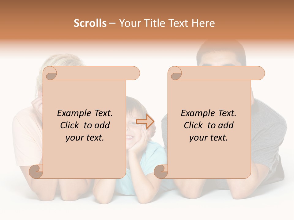 Isolated Boy Expressing PowerPoint Template