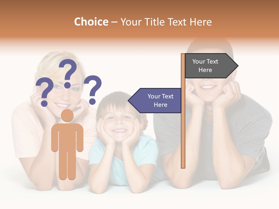 Isolated Boy Expressing PowerPoint Template