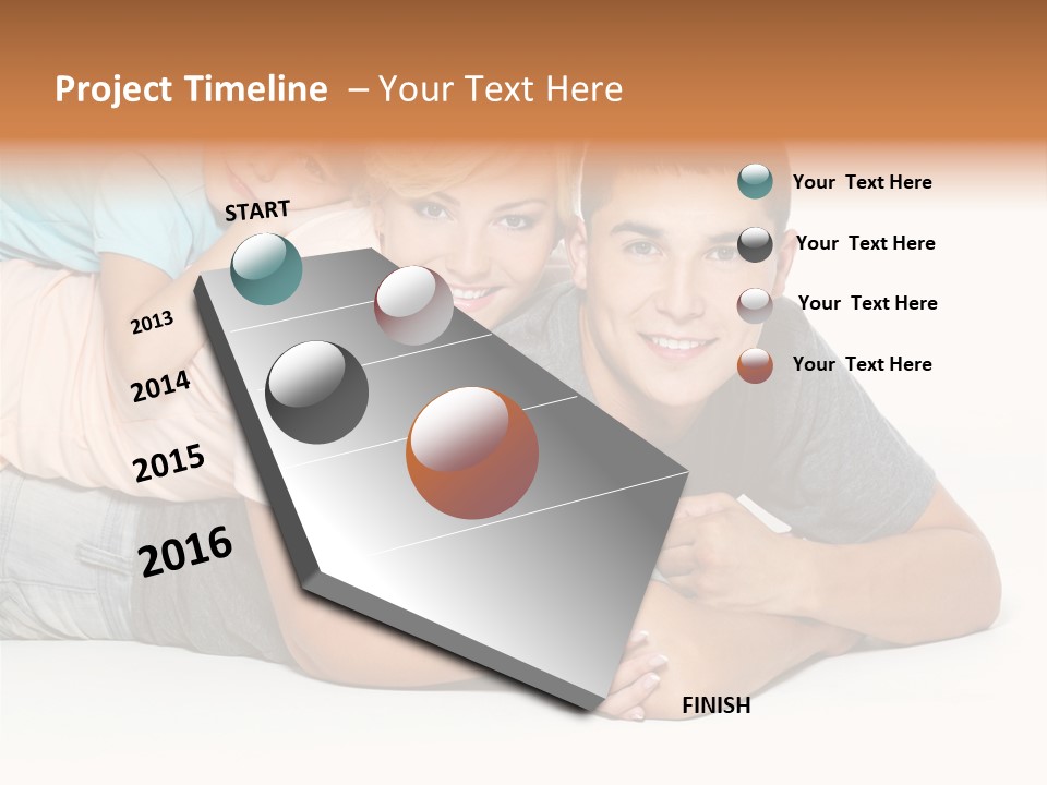 Positivity Three Isolated PowerPoint Template