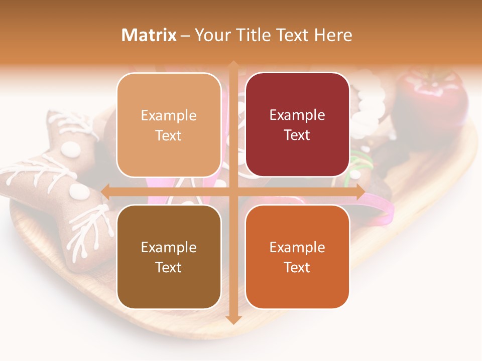 Food And Drink Cookie Christmas Ornament PowerPoint Template