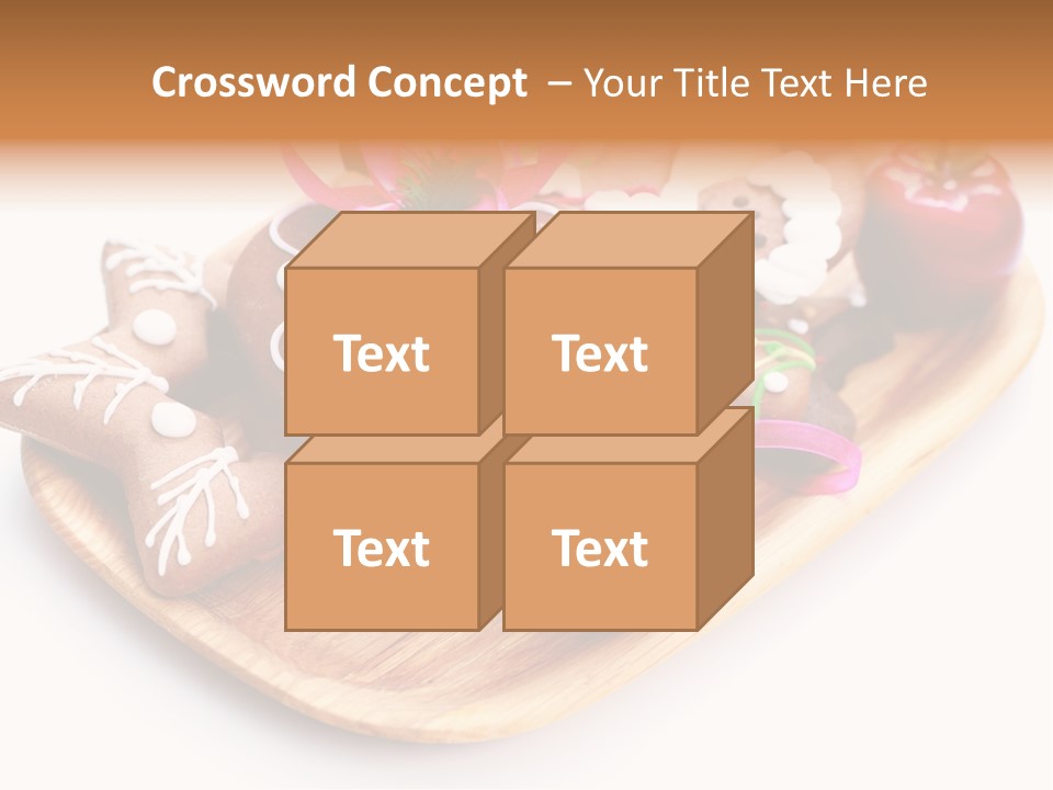 Food And Drink Cookie Christmas Ornament PowerPoint Template