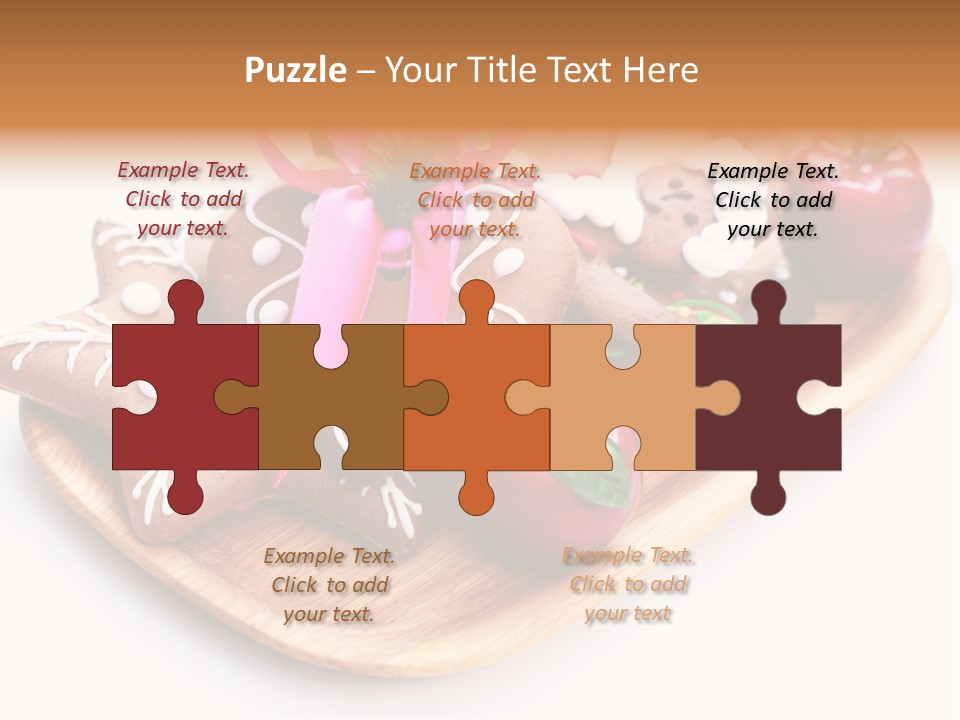 Food And Drink Cookie Christmas Ornament PowerPoint Template