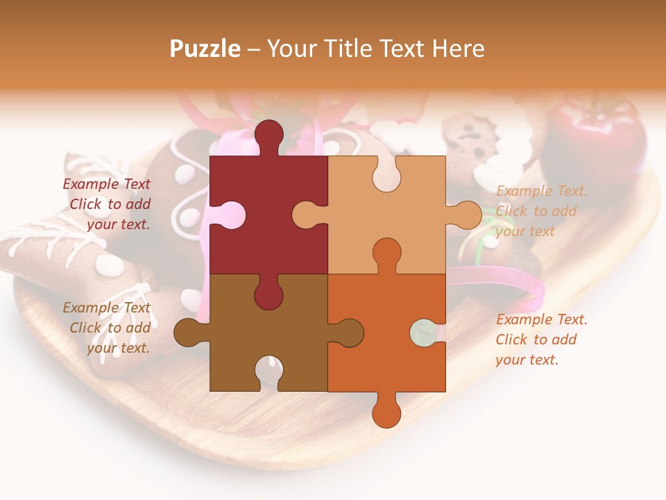 Food And Drink Cookie Christmas Ornament PowerPoint Template