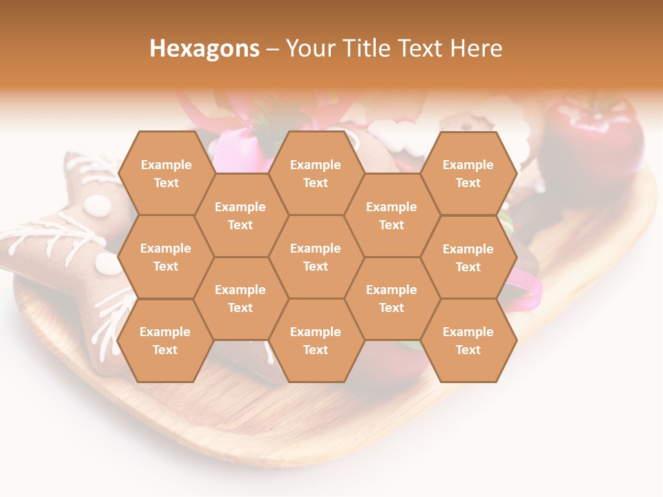 Food And Drink Cookie Christmas Ornament PowerPoint Template