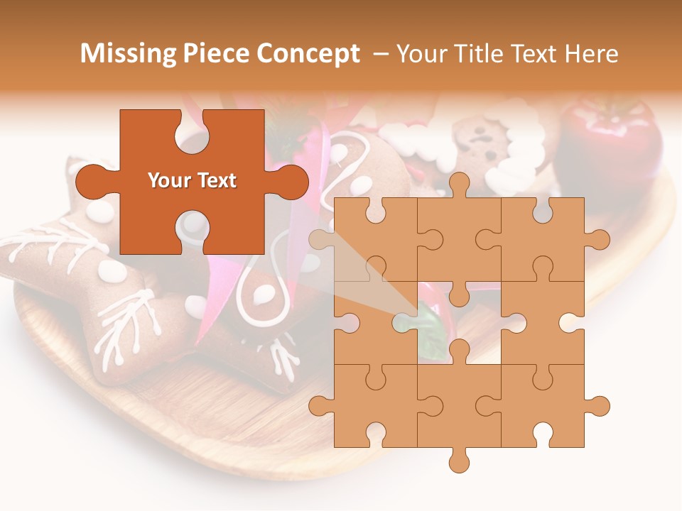 Food And Drink Cookie Christmas Ornament PowerPoint Template