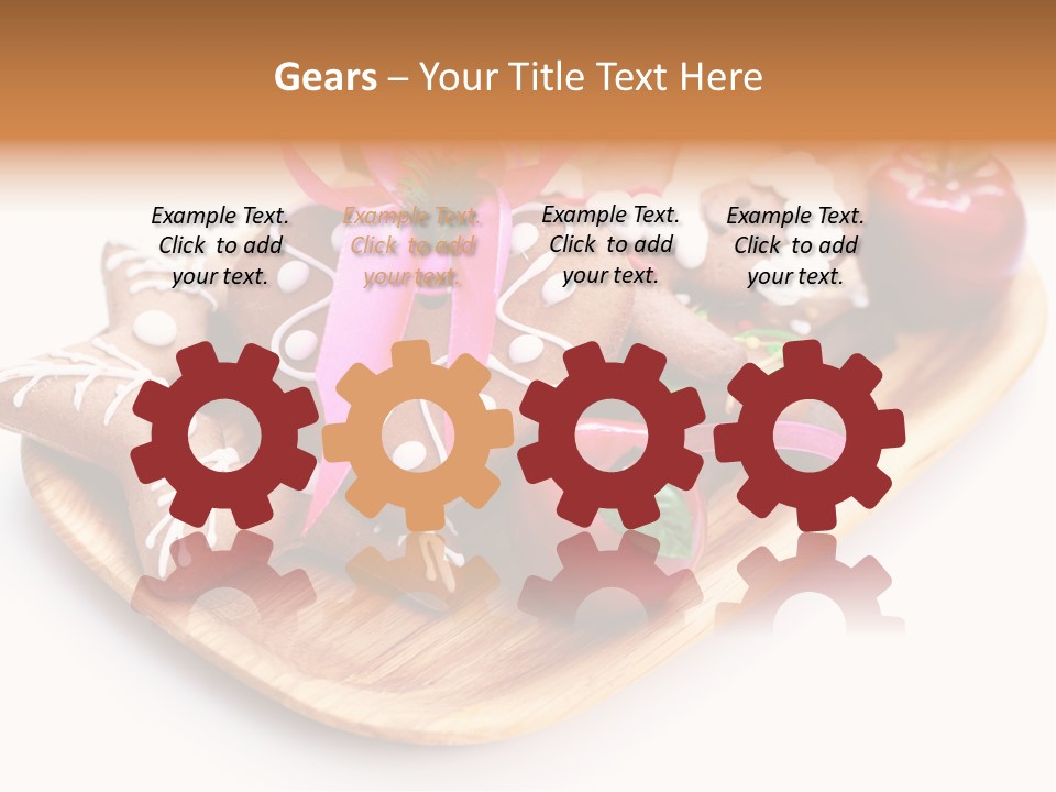 Food And Drink Cookie Christmas Ornament PowerPoint Template