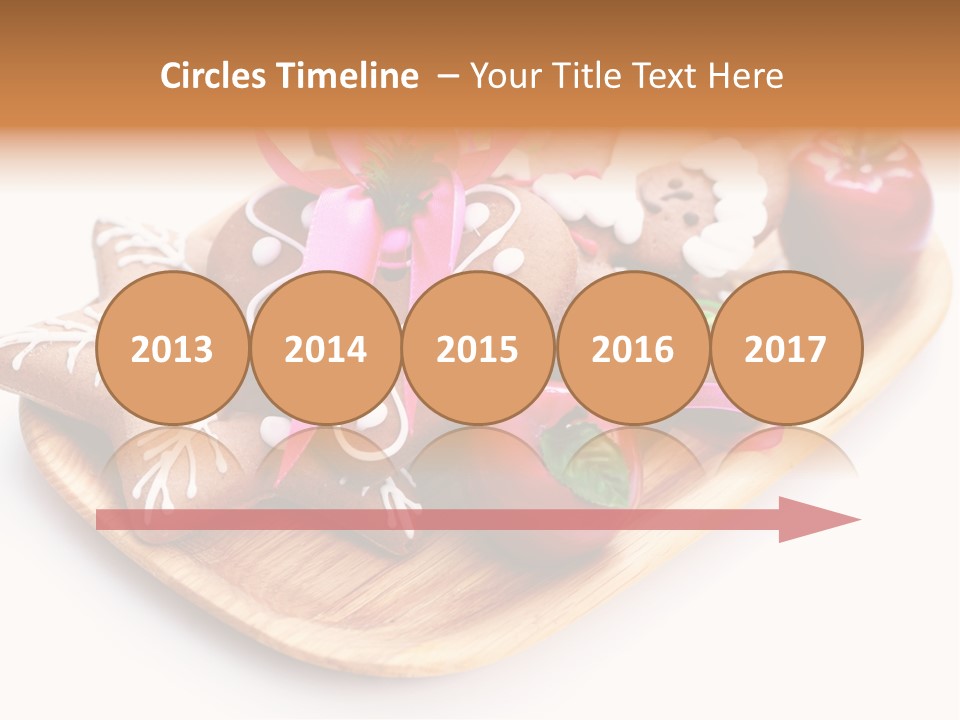 Food And Drink Cookie Christmas Ornament PowerPoint Template