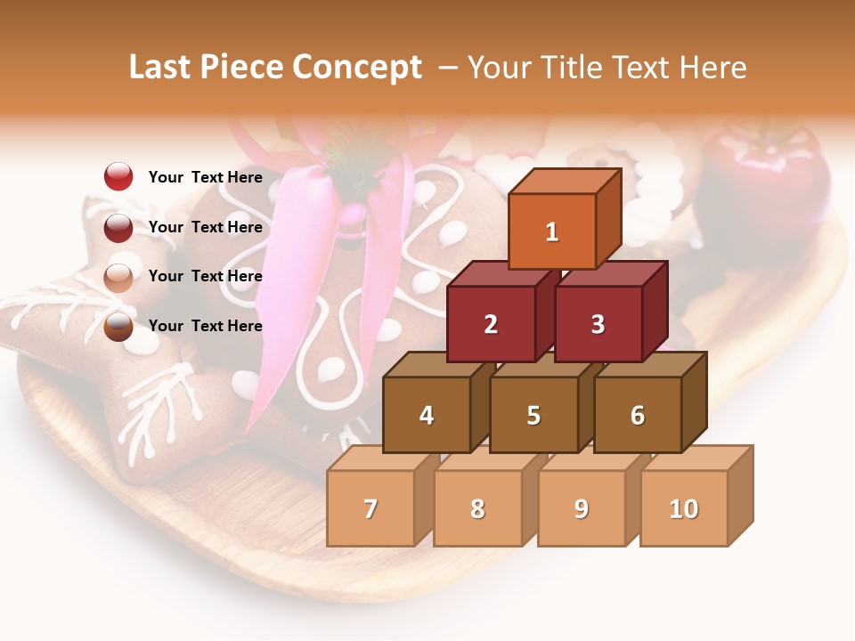 Food And Drink Cookie Christmas Ornament PowerPoint Template