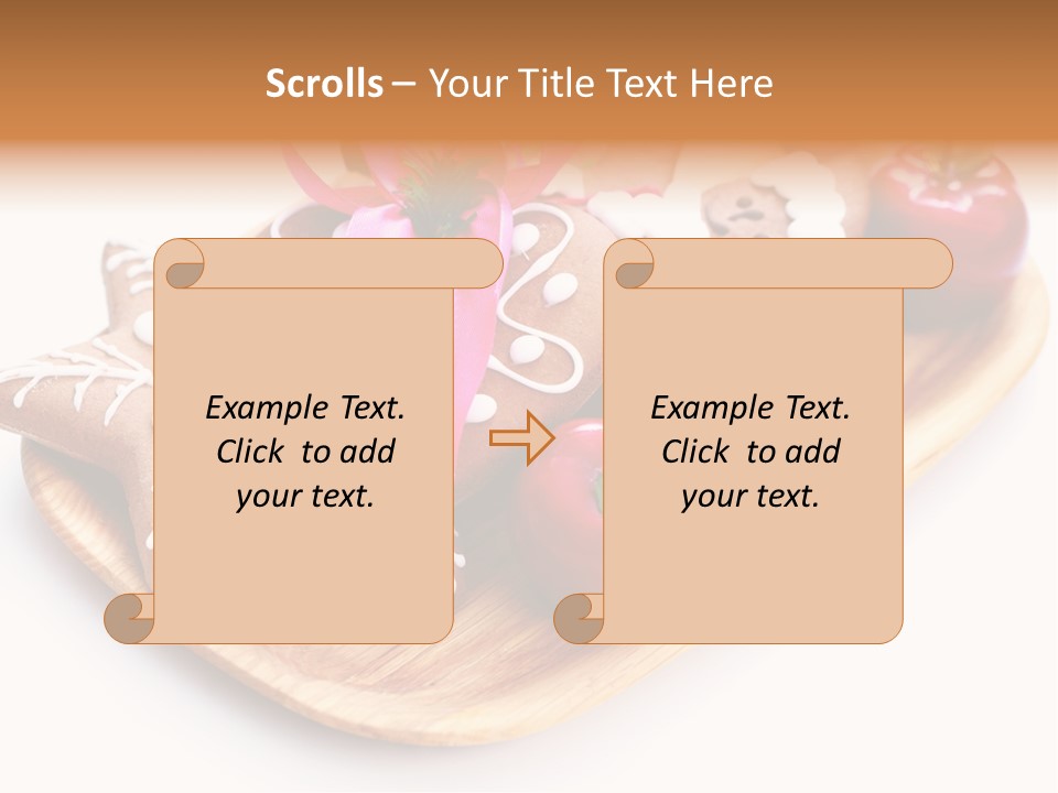 Food And Drink Cookie Christmas Ornament PowerPoint Template