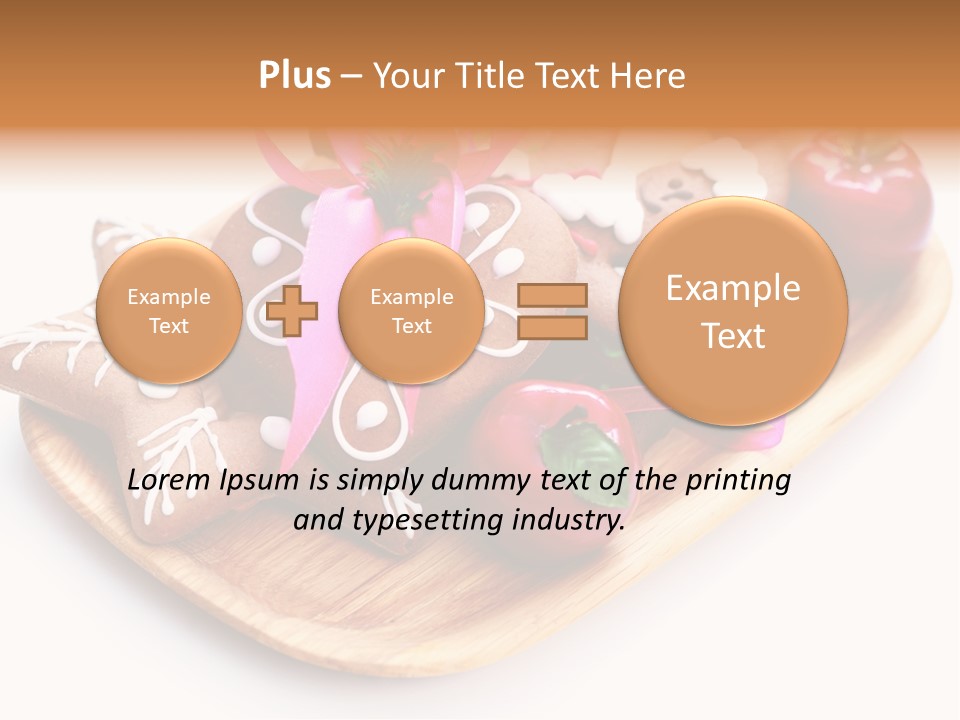 Food And Drink Cookie Christmas Ornament PowerPoint Template