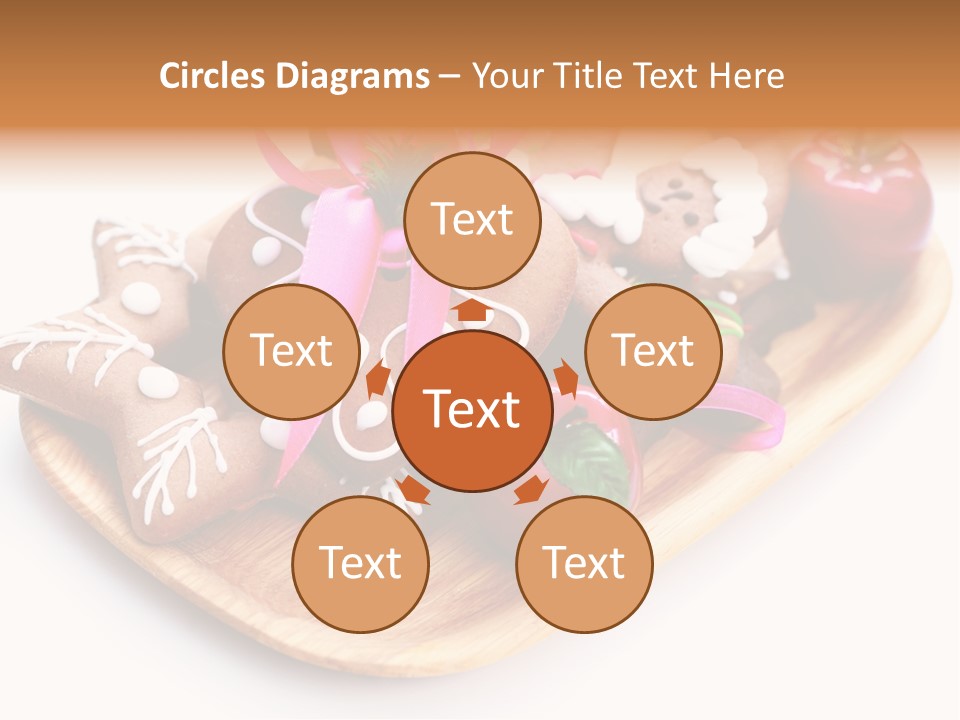 Food And Drink Cookie Christmas Ornament PowerPoint Template