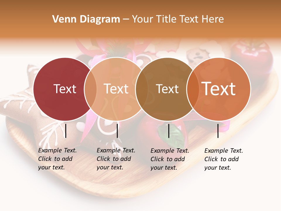Food And Drink Cookie Christmas Ornament PowerPoint Template
